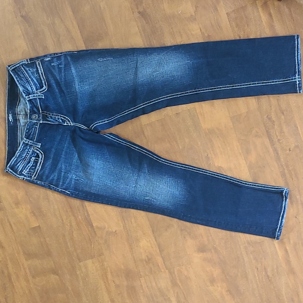 Silver Suki sz 12 mid straight Jeans